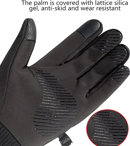 Vista 8 de Guantes de esquí y nieve Guantes de snowboard de invierno para hombres y mujeres para clima frío, dedos táctiles, guantes de esquí de nieve