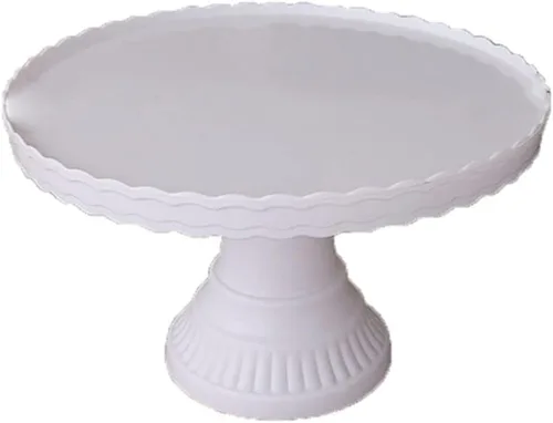 Vista 8 de Bandeja para postres Soporte de pastel de plástico para tartas, bandeja de escritorio, fiesta, boda, decoración de postres (azul)