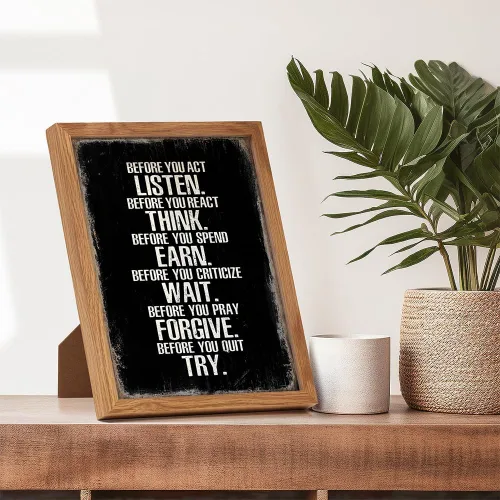 Vista 6 de Arte de Pared con Citas Inspiradoras ENMARCADO - Decoración de Pared con Citas Positivas - Citas Inspiradoras - Regalos Inspiradores - Dichos