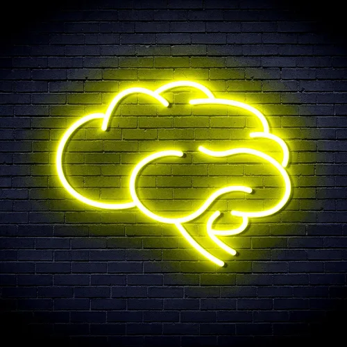 Vista 10 de AdvPro Señal de neón LED de silicona Brain Flex - Azul - st16s33-fnu0063-b