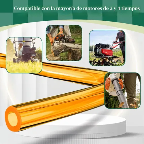 Vista 4 de Kit de línea de combustible de TPU premium, 3 tamaños (3 mm ID/5 mm OD, 5 mm ID/8 mm OD, 6 mm ID/9 mm OD), 2 m cada uno, con 12 abrazaderas