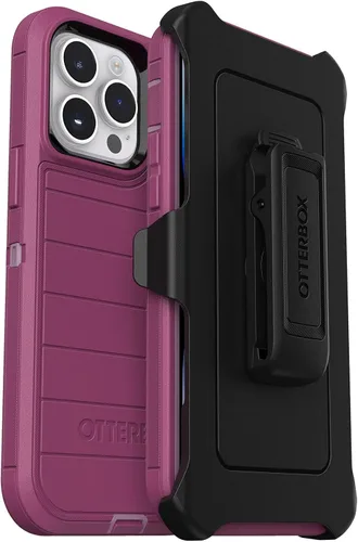 Vista 9 de Funda OtterBox Defender Series Edición Sin Pantalla para iPhone 14 Pro Max (Solamente) - Clip de Funda Incluido - Protección de Defensa Microbiana