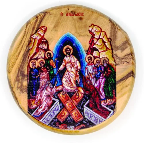 Vista 21 de Arcángel San Miguel, icono católico imán para nevera, madera de olivo, religiosa inspiradora religiosa, imanes de fe de Israel, hogar, cocina