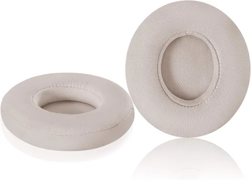 Vista 11 de Almohadillas inalámbricas Solo 2/3 – Funda de repuesto de piel de proteína y espuma viscoelástica para auriculares Beats Solo2/3 Wireless On Ear por