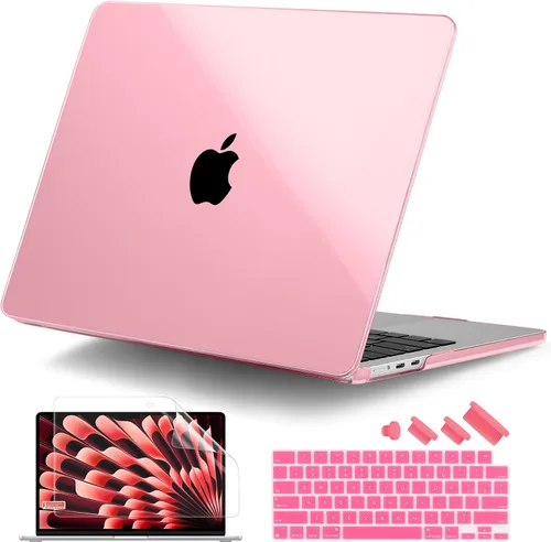 Vista 9 de DONGKE Funda para MacBook Air de 15 pulgadas M5 M4 M3 M2 (2026-2023) A3448 A3241 A3114 A2941, cubierta protectora rígida compatible con Touch ID