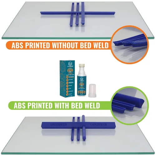 Vista 5 de Pegamento adhesivo para impresora 3D, soldadura original, agarre fuerte que reduce la deformación para filamento ABS, ASA, PLA y PETG en placas