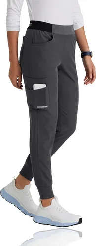 Vista 3 de BARCO Skechers Vitality Electra Scrub Jogger para mujer, estilo yoga, pantalón médico de tela sostenible para mujer, Negro