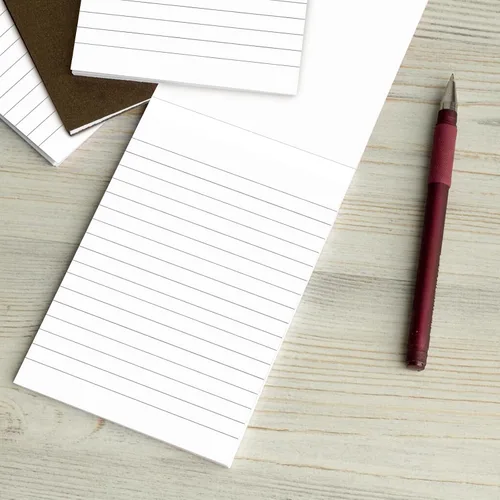 Vista 5 de 6 blocs de notas perforados con rayas universitarias, bloc de notas de escritura de 4 x 6 pulgadas para planificación diaria, bloc de notas pequeños