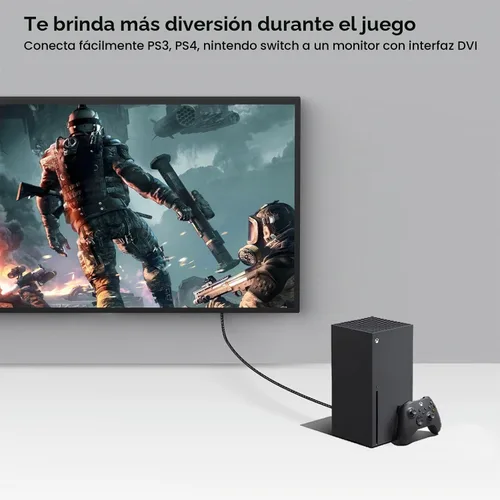 Vista 5 de BENFEI Adaptador DVI a HDMI, DVI-D bidireccional a HDMI macho a hembra con cable chapado en oro, paquete de 2