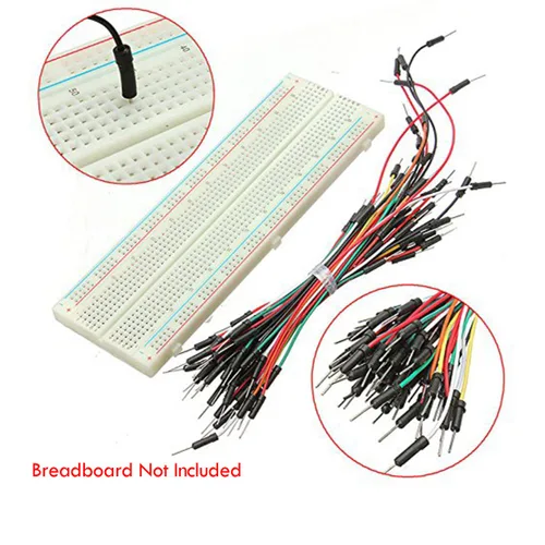 Vista 5 de RGBZONE 130 cables de puente de tabla de pan flexibles sin soldadura macho a macho para Arduino Breadboard y robótica y frambuesa