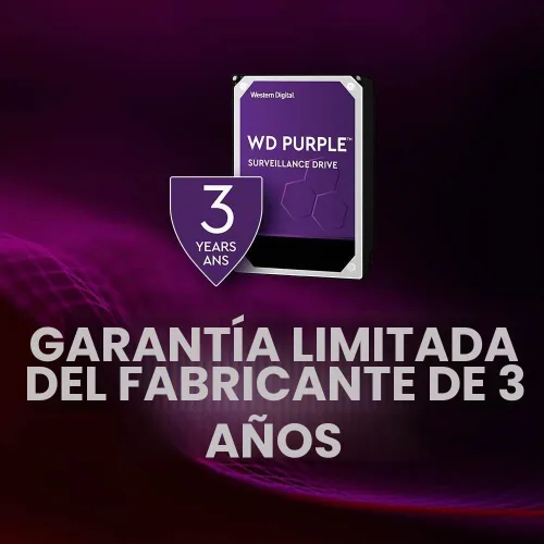 Vista 7 de Western Digital Disco Duro Interno de Vigilancia WD Purple de 2TB - SATA 6 Gb/s, Caché de 64 MB, 3.5" - WD20PURZ