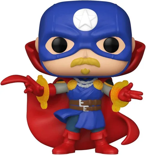 Vista 3 de Soldier Supreme Pop #858 Marvel Infinity Warps: Figura de vinilo (incluye funda protectora de caja Ecotek Pop)