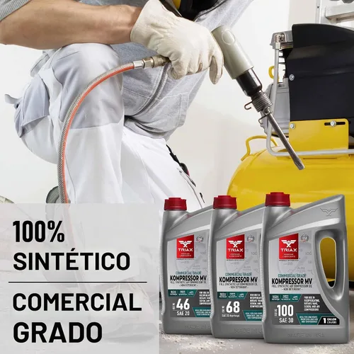 Vista 7 de TRIAX Kompressor MV 100 SAE 30, Aceite para Compresor de Aire Completamente Sintético, Multi-Vis Para Rotativo, de Paletas, de Tornillo