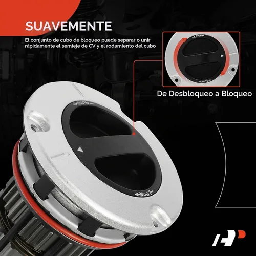 Vista 3 de A-Premium 2 piezas Eje delantero izquierdo y derecho 4WD Actuador de buje de bloqueo automático Ensamblaje de enlace de eje Compatible con Ford