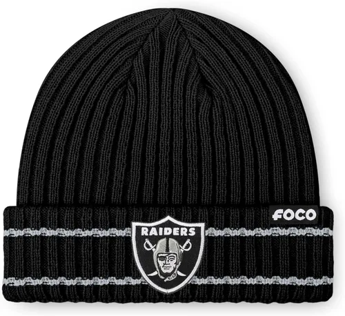 Vista 15 de FOCO NFL - Gorro acanalado con logotipo de equipo de la NFL para hombre