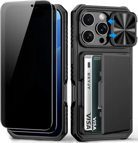 Vista 69 de BXYJY Funda tipo cartera para iPhone 15 Pro, tarjetero (4-5 tarjetas)
