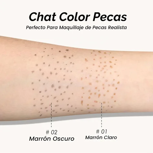 Vista 4 de Bolígrafo para pecas de 2 colores A-marrón claro+marrón oscuro