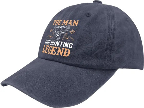 Vista 2 de The Man The Myth The Hunting Legend - Gorra de béisbol para mujer, suave lavado