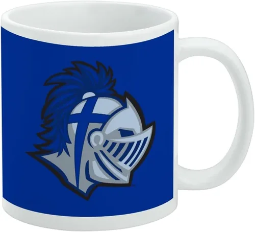 Vista 226 de Taza de cerámica con el logotipo principal de la Universidad Rider, taza de regalo novedosa para café, té y bebidas calientes, 11oz, blanca