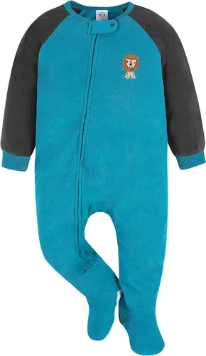 Vista 2 de Gerber - Pijama de vellón resistente al fuego para bebé, mameluco, paquete de 2