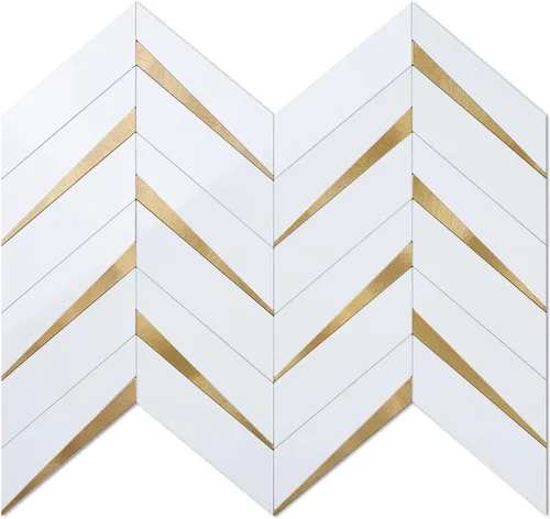 Vista 8 de DICOFUN 1 hoja de protector contra salpicaduras de color blanco y negro para cocina, PVC adhesivo en azulejos de pared contra salpicaduras