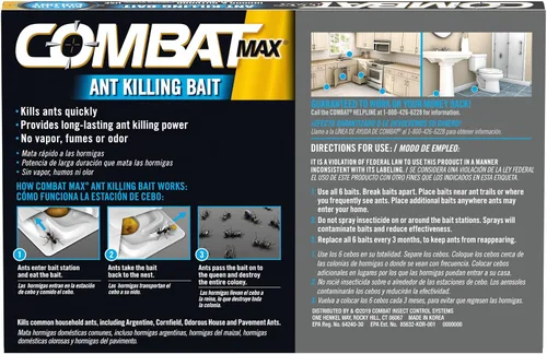Vista 2 de Combat Max Ant Killing - Estaciones de cebo para uso en interiores y exteriores, 6