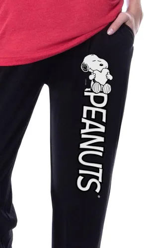 Vista 3 de INTIMO Peanuts Snoopy Keep Calm And Hug On - Conjunto de pijama para mujer, Multi colorido