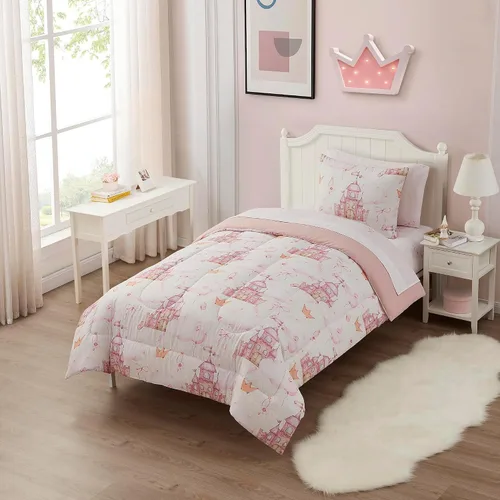 Vista 22 de Juego de edredón con diseño de baloncesto tamaño individual – Ropa de cama en una bolsa con sábanas, fundas de almohada y fundas decorativas