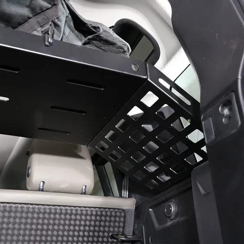 Vista 5 de Soporte de almacenamiento de equipaje de aleación de aluminio para maletero de coche, para Land Rover Defender 110 2020-2022
