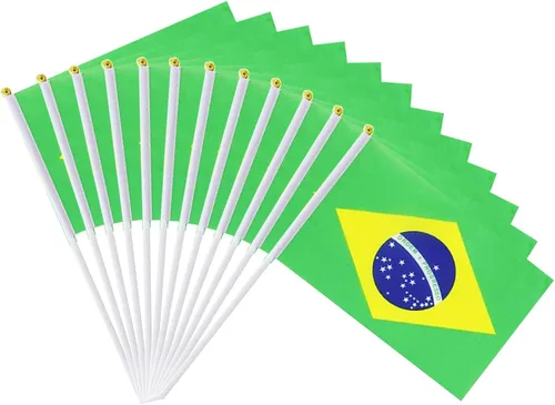 Vista 45 de Bandera de Australia Pequeña Bandera Australiana Paquete de 12 Mini Banderas de Mano Australianas en Palos para Desfiles de Fiesta, Eventos