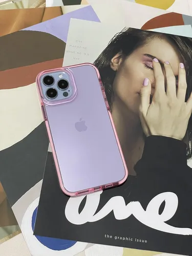 Vista 6 de ArtsEvo Diseño transparente a prueba de golpes para iPhone 13 Pro Max, protección certificada contra caídas de 6.6 pies, bordes elevados que