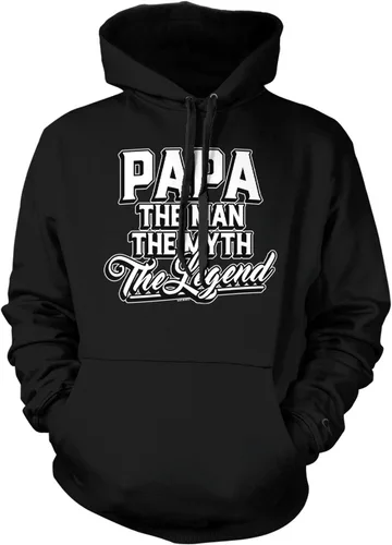 Vista 15 de Papa The Man The Myth The Legend - Sudadera unisex con capucha para abuelos Tinte brisa