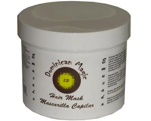Vista 7 de Dominican Magic Mascarilla nutritiva revitalizada para el cabello, tarro de 16 onzas