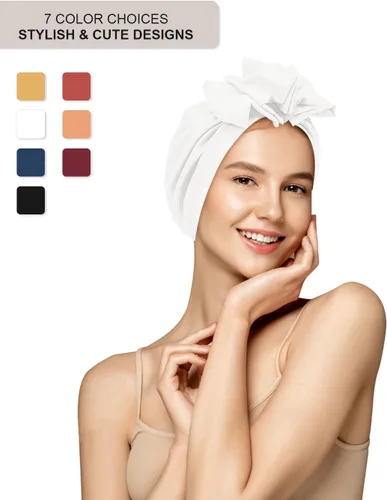 Vista 3 de Turbante africano para mujer, turbantes sólidos para mujer, turbantes y envolturas para la cabeza, sombreros para el cabello para mujer, accesorios
