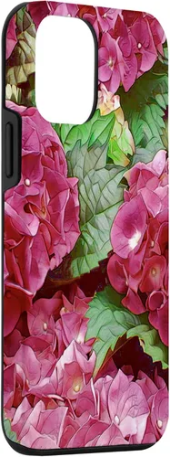 Vista 3 de iPhone 12 mini Rosa Hortensia Flor Estética