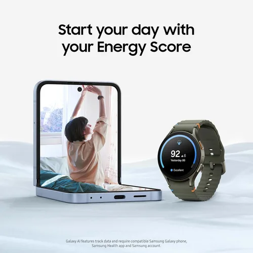 Vista 4 de SAMSUNG Galaxy Watch 7 1.732 in LTE AI Smartwatch + banda gratis, puntaje de energía, consejos de bienestar, seguimiento de frecuencia cardíaca
