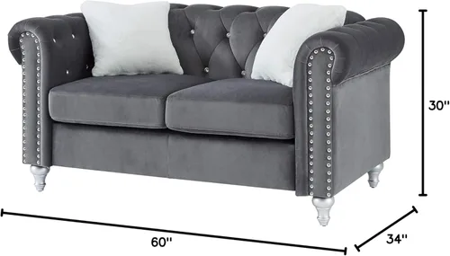 Vista 3 de Sillón Glory Furniture Delray, Gris