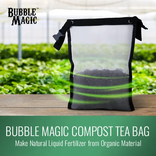 Vista 2 de Bubble Magic Bolsa de té de compost, infusor, colador, malla fina para cerveceros de 15 galones, extractor de nutrientes vegetales, haz fertilizante