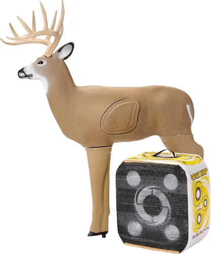 Vista 3 de SHOOTER Buck 3D Archery Target, Replaceable Insert for Long Life, Weather-Resistant Construction, High-Density Impact-Response Foam Withstands Field