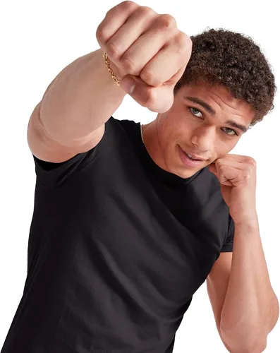 Vista 5 de Hanes Camisetas ligeras de triple mezcla para hombre