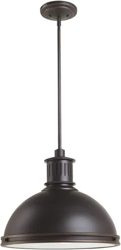 Vista 3 de Sea Gull Lighting One 65085-962-One - Colgante ligero, níquel cepillado