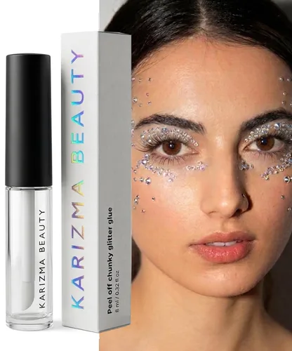 Vista 19 de KARIZMA 24K Gold Purpurina holográfica dorada Purpurina gruesa de 0.35 onzas para la cara, el cabello, los ojos y el cuerpo, para mujer. Purpurina