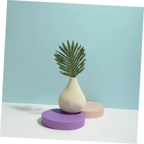 Vista 9 de 77 piezas de hojas de tortuga simuladas, plantas tropicales falsas, tallos de hojas verdes, tallos de palma sintética, plantas fronds, decoración