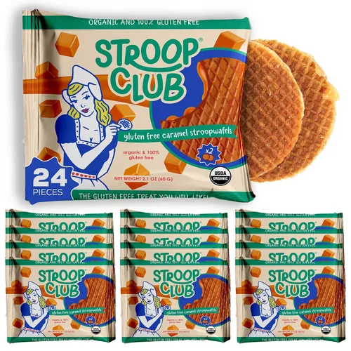 Vista 14 de Stroop Club Stroopwafel de Caramelo Orgánico Infusionado con Chai Indulgencia Vegana, a Base de Plantas y Aprobada por los Holandeses - 24