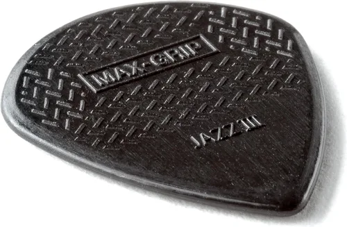 Vista 3 de Jim Dunlop Max-Grip® Jazz III Stiffo Pick 0.05 in - Paquete de 24 Negro