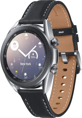 Vista 2 de Samsung Galaxy Watch3 - Reloj inteligente con GPS (Bluetooth, 1.614 pulgadas, plata mística) (renovado)