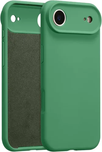 Vista 88 de Funda de silicona para iPhone Air, con [protección completa de la cámara] [forro de microfibra suave antiarañazos], funda de silicona líquida ultra