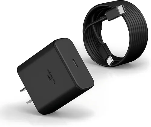 Vista 8 de Samsung - Cargador de teléfono súper rápido compatible con cargador rápido USB C de 45 W, cable de carga rápida de 10 pies tipo C para Samsung
