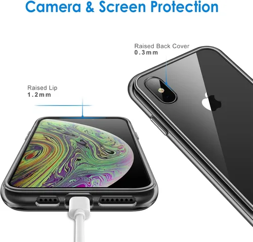 Vista 5 de JETech - Funda para iPhone Xs Max de 6.5 pulgadas, cubierta para amortiguamiento de golpes.