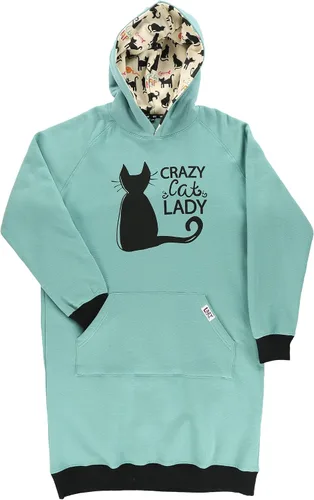 Vista 27 de Lazy One Sudadera con capucha de gran tamaño, ropa de dormir cómoda, vestido de suéter para mujer